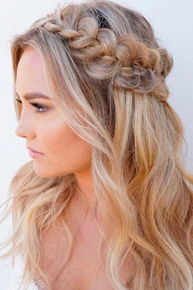 Current Half Up Long Hairstyles Inside Best 25+ Half Up Half Down Ideas On Pinterest | Prom Hair Down (View 7 of 20)