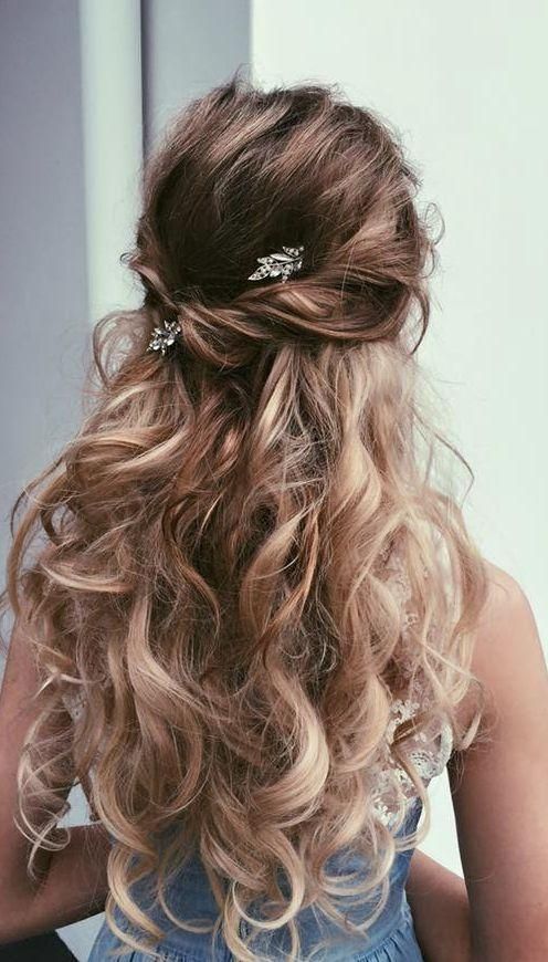 Current Long Hairstyle For Wedding Pertaining To 207 Best Braided Hairstyles Images On Pinterest | Bridesmaid (View 15 of 20)