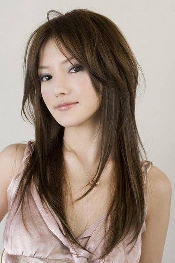 Current Long Hairstyles For Fine Hair With Bangs Regarding Long Hairstyles : Long Layered Hairstyles With Bangs Winter Long (View 18 of 20)