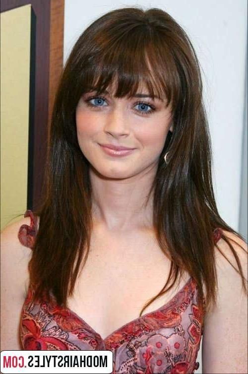 Current Long Hairstyles For Round Face Intended For Long Hairstyles For Round Faces (Gallery 20 of 20)