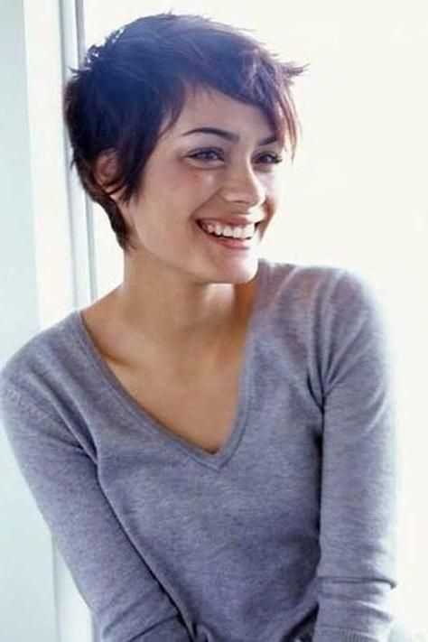 Image Result For Long Fringe Pixie Cut On Big Nose | Short Hair Pertaining To Short Haircuts For Big Noses (View 9 of 20)