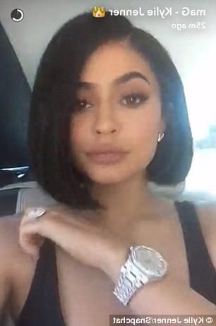 Kylie Jenner Debuts New Bob Hair Cut In Snapchat Video | Daily Inside Kylie Jenner Short Haircuts (View 6 of 20)