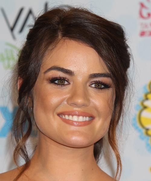 Lucy Hale: Hairstyles For A Triangular Or Pear Face Shape Regarding Short Hairstyles For Pear Shaped Faces (View 14 of 20)