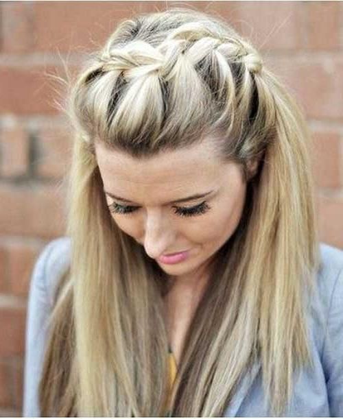 Most Current Half Up Long Hairstyles Within 30 Easy Hairstyles For Women | Long Hairstyles 2016 –  (View 20 of 20)