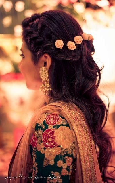 Most Current Indian Bridal Long Hairstyles Throughout The 25+ Best Indian Bridal Makeup Ideas On Pinterest | Indian (View 20 of 20)