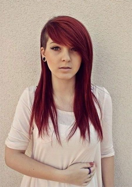 Most Current Long Haircuts With Shaved Side With Regard To Best 25+ Half Shaved Hairstyles Ideas On Pinterest | Half Shaved (View 1 of 15)