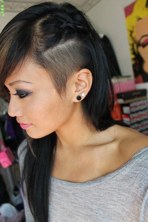 Most Recent Shaved Side Long Hairstyles Intended For 25+ Beautiful Shaved Side Hair Ideas On Pinterest | Short Shaved (View 16 of 20)