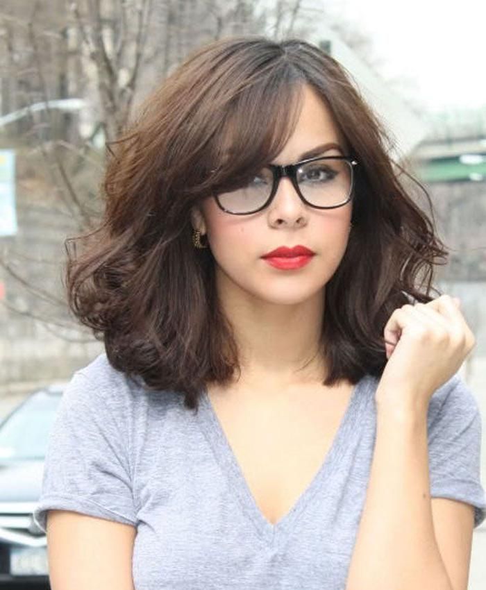 Most Up To Date Long Hairstyles For Girls With Glasses With Best 25+ Bangs And Glasses Ideas On Pinterest | Blunt Fringe (View 14 of 15)