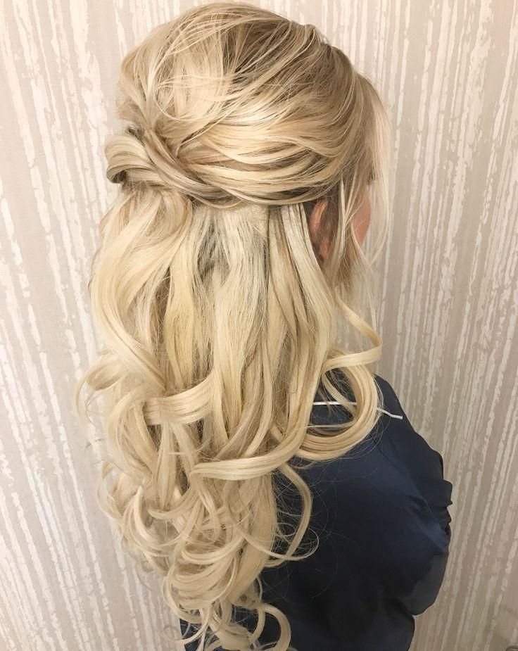 Most Up To Date Wedding Half Up Long Hairstyles In Best 25+ Half Up Half Down Ideas On Pinterest | Prom Hair Down (View 20 of 20)