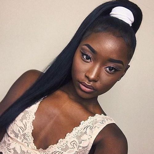 Newest Black People Long Hairstyles In 20 Mejores Imágenes De The Long Hairstyles For Black Women En (View 7 of 20)