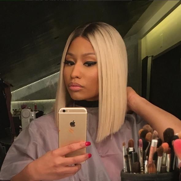 Nicki Minaj Shows Off New Short, Platinum Blonde Hairstyle: See With Regard To Nicki Minaj Short Haircuts (View 8 of 20)