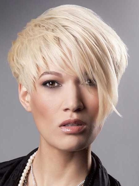 Pictures Of Short Haircuts With Bangs | Short Hairstyles 2016 Within Very Short Haircuts With Long Bangs (View 14 of 20)