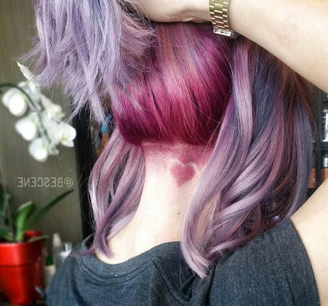 Recent Undercut Long Hairstyles For Women Pertaining To 45 Undercut Hairstyles With Hair Tattoos For Women | Fashionisers (Gallery 18 of 20)
