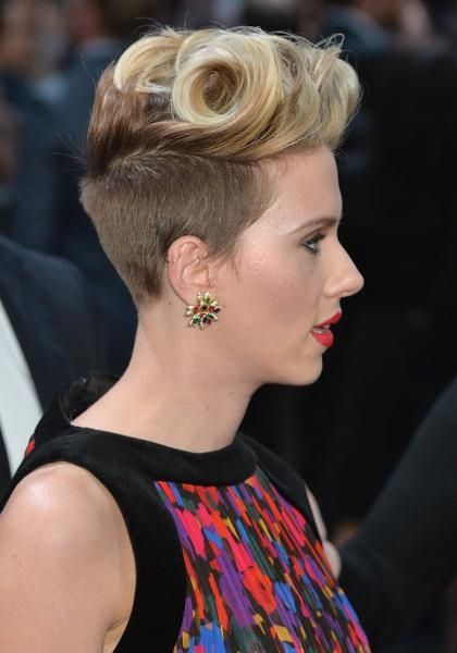 Scarlett Johansson Fauxhawk – Short Hairstyles Lookbook – Stylebistro Throughout Scarlett Johansson Short Hairstyles (View 17 of 20)
