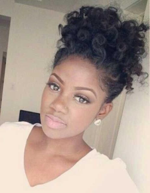 Short Haircut Styles : Black Women Short Haircut Short Curly Pertaining To Curly Short Hairstyles For Black Women (View 20 of 20)