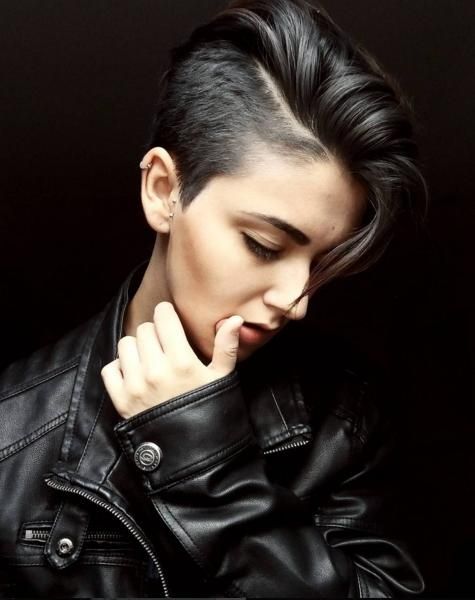 Short Haircuts With Shaved Sides For Women | Cinefog With Regard To Short Hairstyles With Shaved Sides For Women (Gallery 20 of 20)