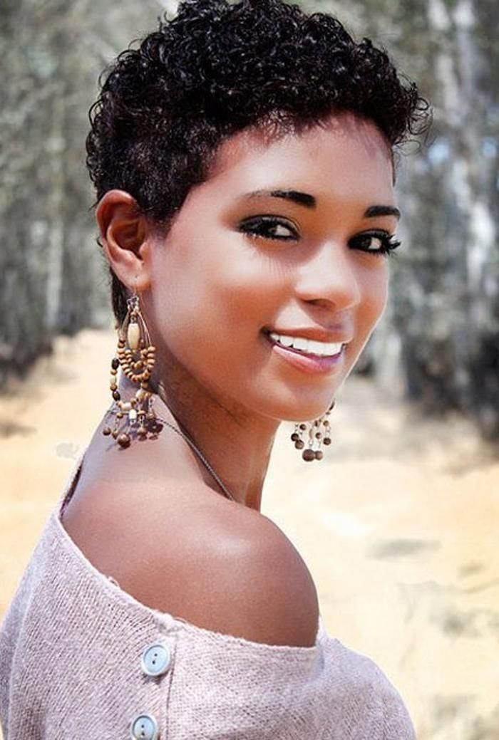 Short Hairstyles: Awesome Simple Black Women Short Curly Pertaining To Curly Short Hairstyles For Black Women (Gallery 19 of 20)