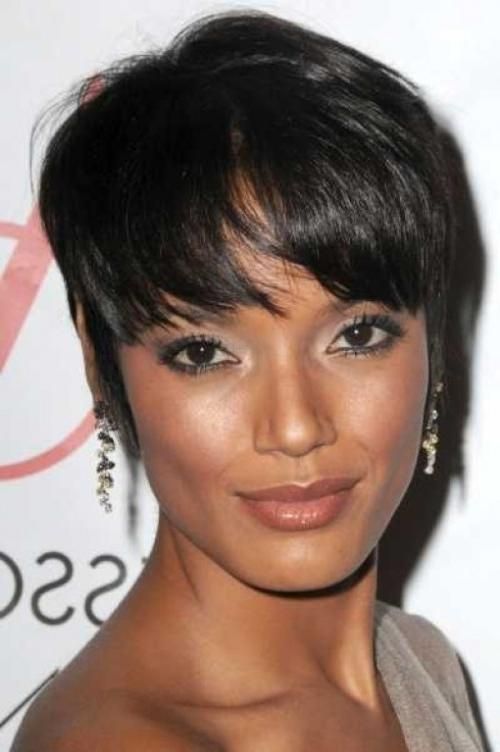 Short Hairstyles: Best Short Hairstyles For Black Round Faces Regarding Short Haircuts For Black Women Round Face (View 14 of 20)
