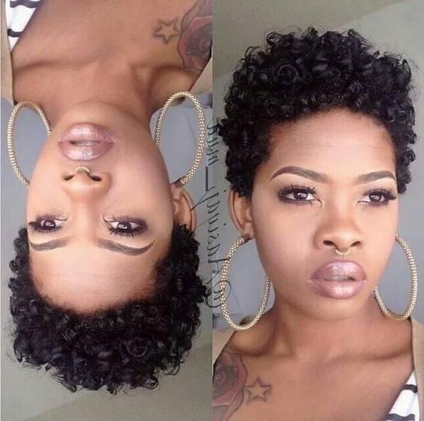 Short Hairstyles For African American Women With Round Faces With Short Haircuts For Kinky Hair (View 16 of 20)