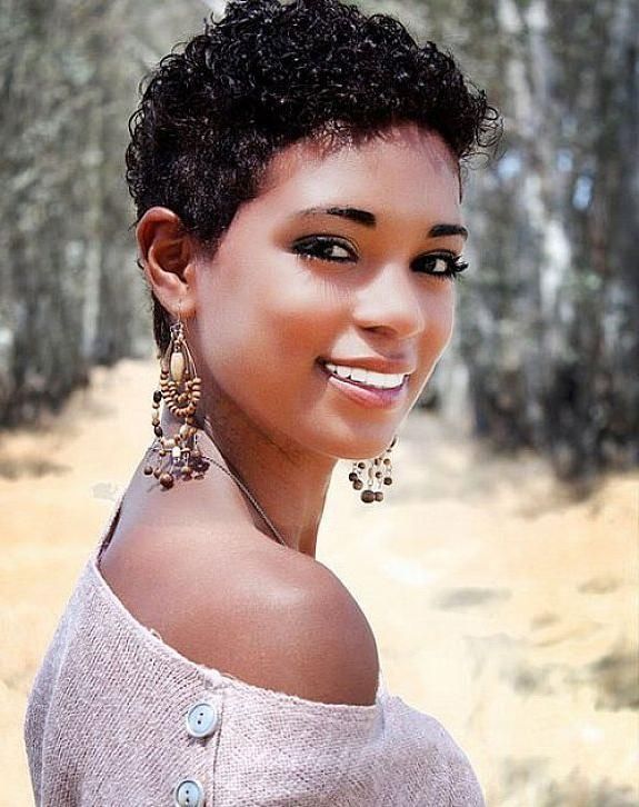 Short Hairstyles: Very Best Short Natural Hairstyles For Round Throughout Natural Short Hairstyles For Round Faces (View 7 of 20)