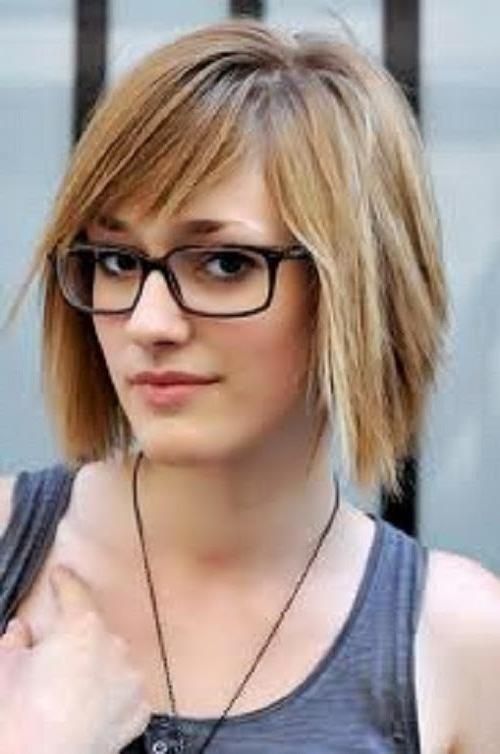 Simple Hairstyles For Short Hair For School With Glasses Images Inside Short Haircuts With Glasses (View 14 of 20)