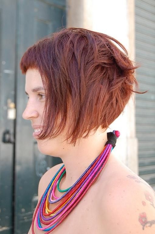 Swirly, Curvy Fringed Bob Cut & Bright Brown Colour – Hairstyles Throughout Short Hairstyles For Curvy Women (Gallery 9 of 20)