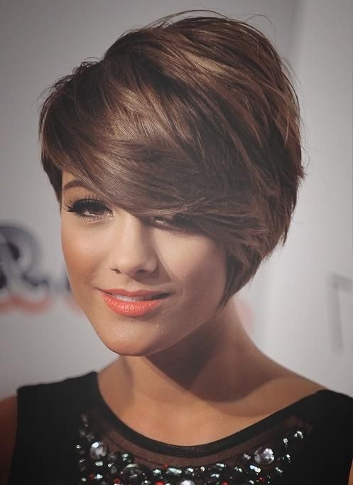 Trendy Short Hairstyles Chic Short Haircuts With Side Swept Bangs Throughout Side Swept Short Hairstyles (View 12 of 20)
