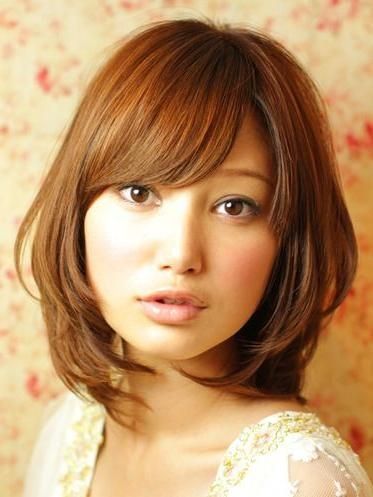 25 Flawless Medium Hairstyles For Women With Round Faces Pertaining To Korean Haircuts For Round Face (View 7 of 20)