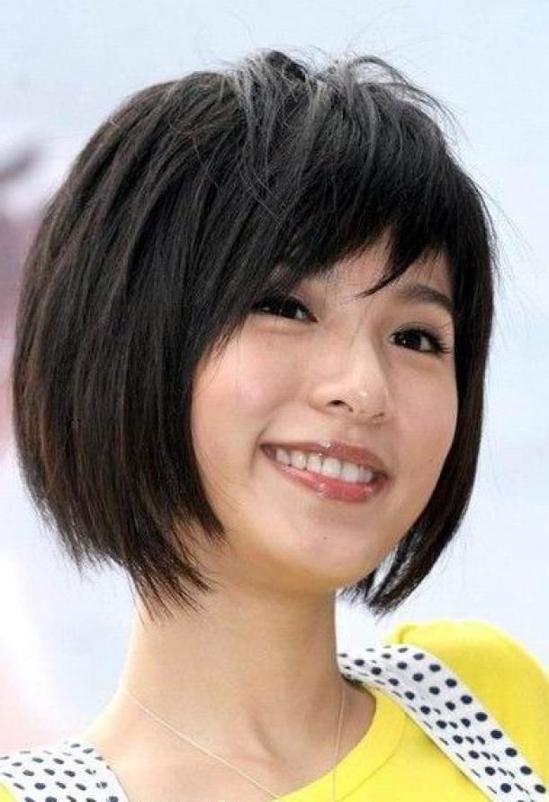 Asian Fashion Hairstyles, Hair Styles New Short Hairstyle Arts Within Short Asian Hairstyles For Round Faces (View 13 of 20)
