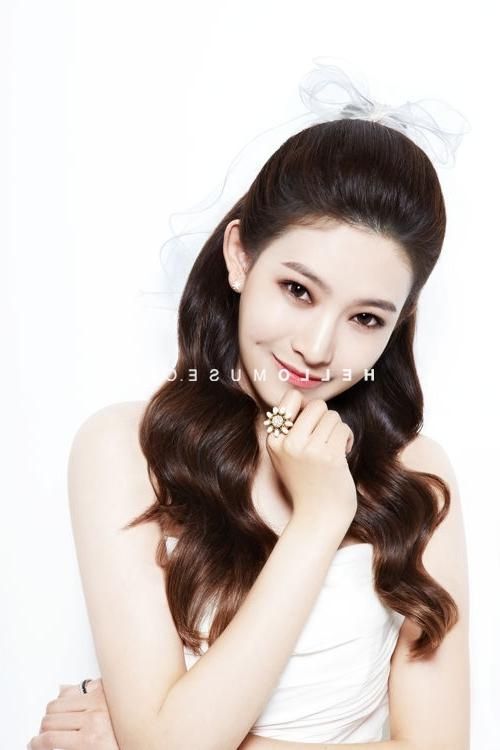 Pre Wedding – Korean Wedding Makeup And Hair – Hellomuse Pertaining To Korean Hairstyles For Wedding (View 17 of 20)