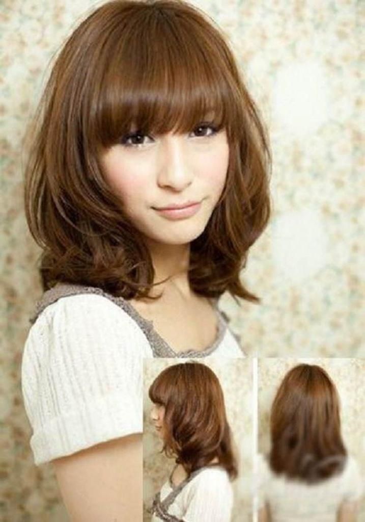 Women Hairstyle : Medium Hairstyles Asian Korean Length Hairstyle In Asian Hairstyles For Medium Hair (View 19 of 20)