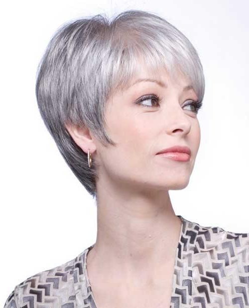 14 Short Hairstyles For Gray Hair (View 6 of 20)