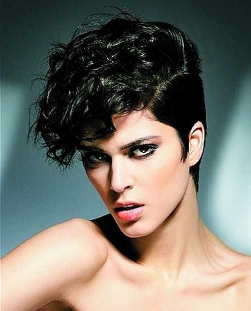 20 Curly Asymmetrical Pixie Hairstyles (View 11 of 20)
