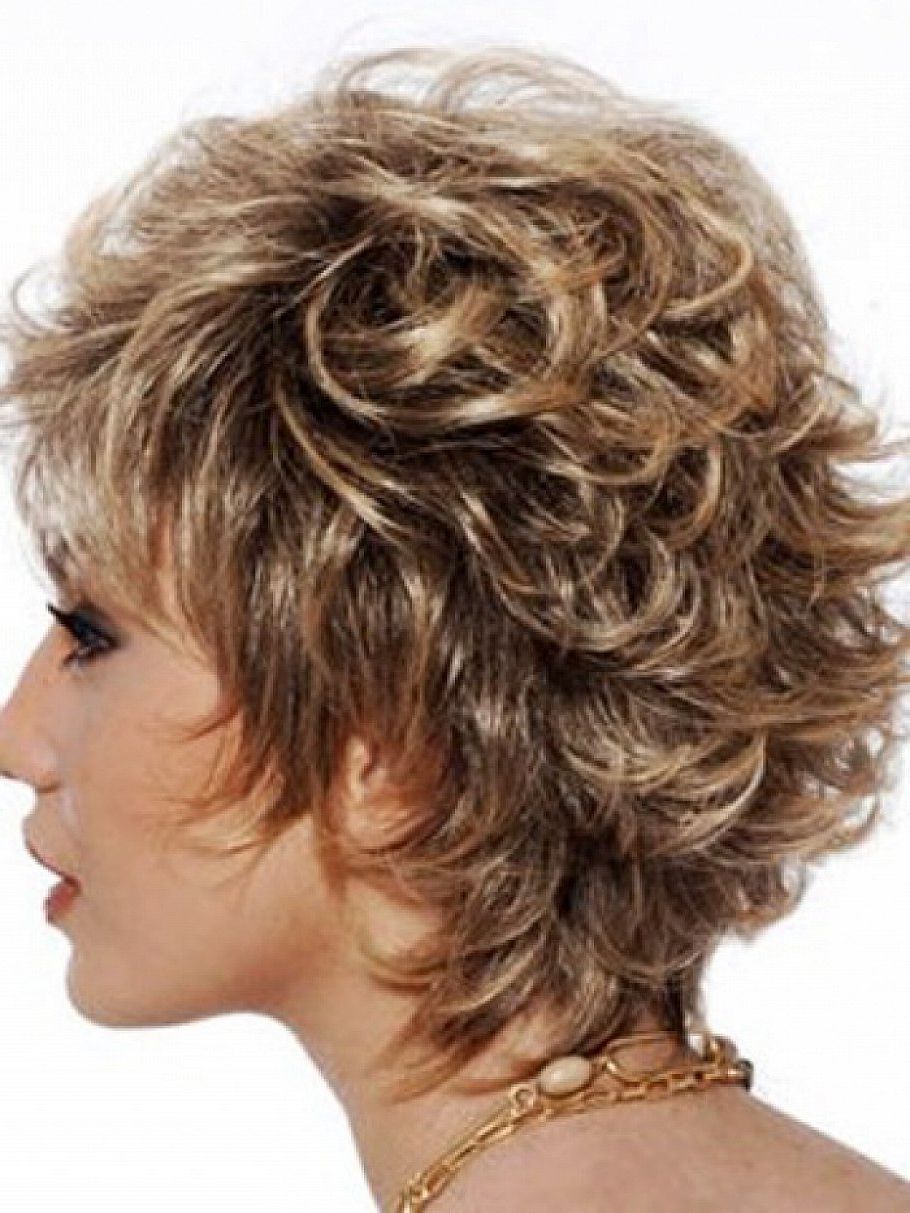 2018 Shaggy Wavy Hairstyles Intended For Short Layered Bob Haircuts With Bangs For Curly Hair Short Layered (View 12 of 15)