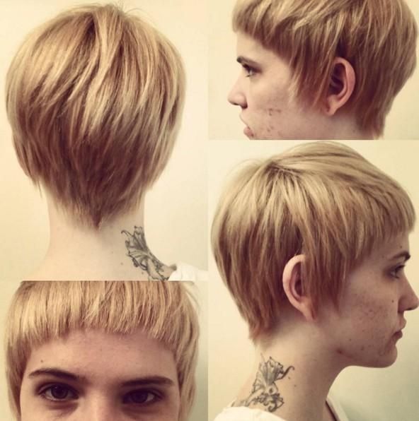 30 Stylish Short Hairstyles For Girls And Women: Curly, Wavy Within Latest Pixie Haircuts With Fringe (View 16 of 20)