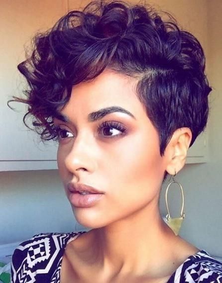 40 Hottest Short Wavy, Curly Pixie Haircuts 2018 – Pixie Cuts For Throughout Trendy Short Curly Pixie Haircuts (View 3 of 20)