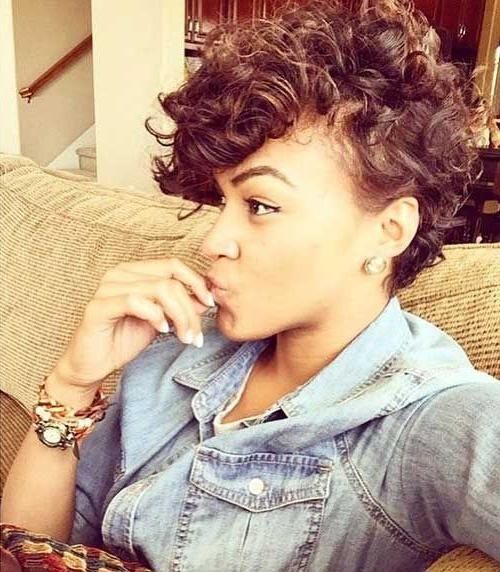 Curly Pixie In Latest Naturally Curly Pixie Haircuts (Gallery 20 of 20)