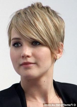 Latest Actress Pixie Haircuts In Jennifer Lawrence Chops Her Locks Into A Pixie Haircut After Her (View 9 of 20)