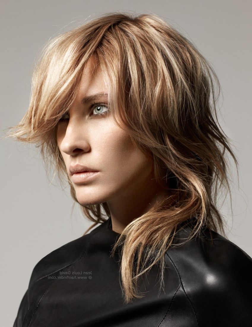 Most Popular Shaggy Rocker Hairstyles Within Long Shaggy Haircut With Cutting For A Choppy Tendril Like Look (View 4 of 15)