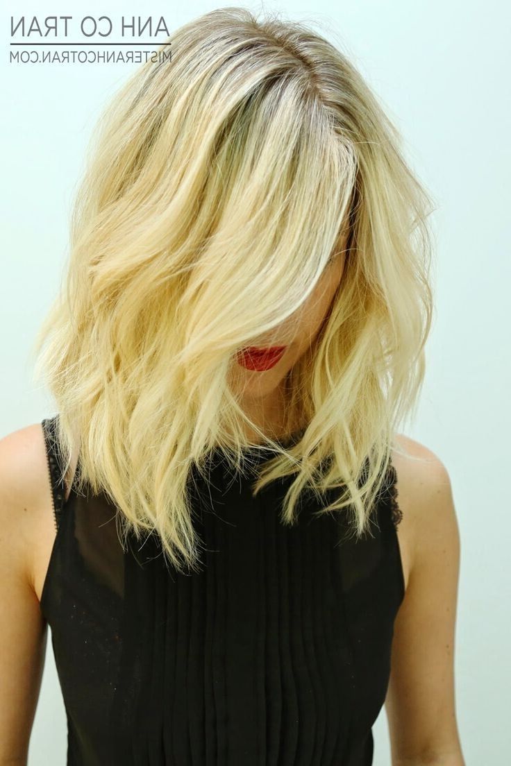 Most Recent Shaggy Blonde Hairstyles Throughout 32 Latest Bob Haircuts For The Season – Pretty Designs (View 14 of 15)