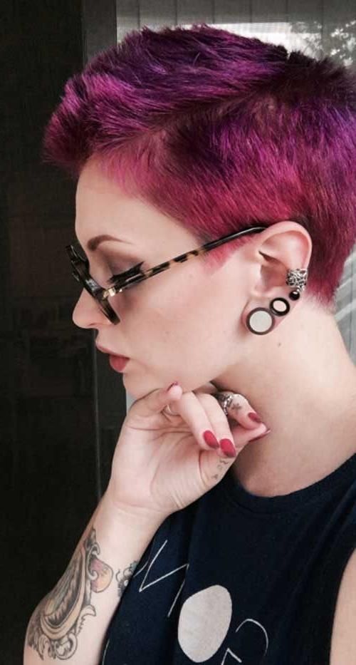 Most Up To Date Pink Short Pixie Haircuts In Best 25+ Dyed Pixie Cut Ideas On Pinterest (View 9 of 20)
