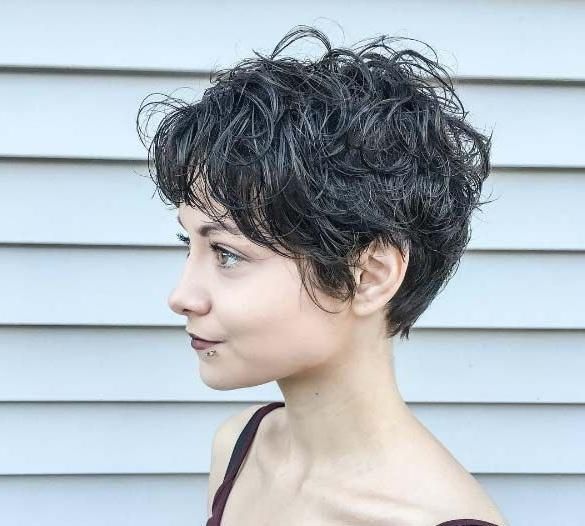 Popular Curly Short Pixie Haircuts In 153 Best Short Pixie Images On Pinterest (View 16 of 20)