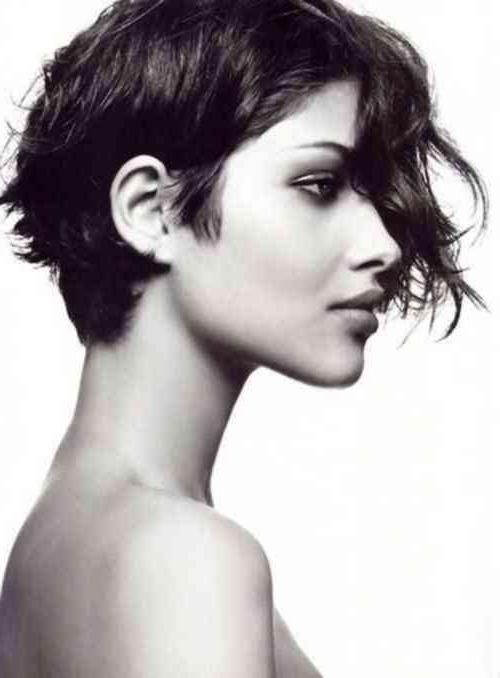 Popular Short Wavy Pixie Haircuts Pertaining To Graduated Preferred Short Wavy Pixie (View 14 of 20)