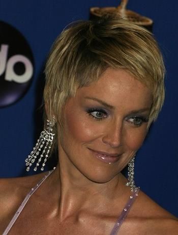 Recent Sharon Stone Pixie Haircuts With Regard To Hairstyles: Sharon Stone – Pixie Haircut (View 6 of 20)