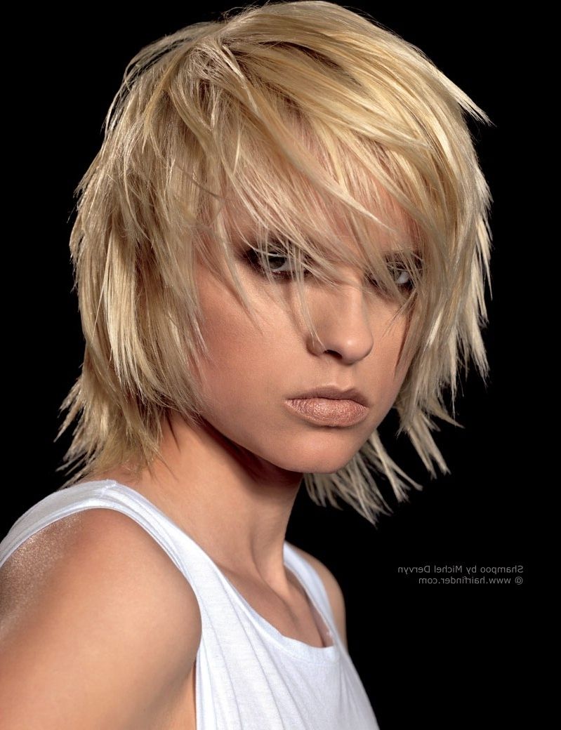 Shag Hairstyle With Razor Cut Layering And Tousled Styling With Regard To Most Recent Shaggy Tousled Hairstyles (View 1 of 15)