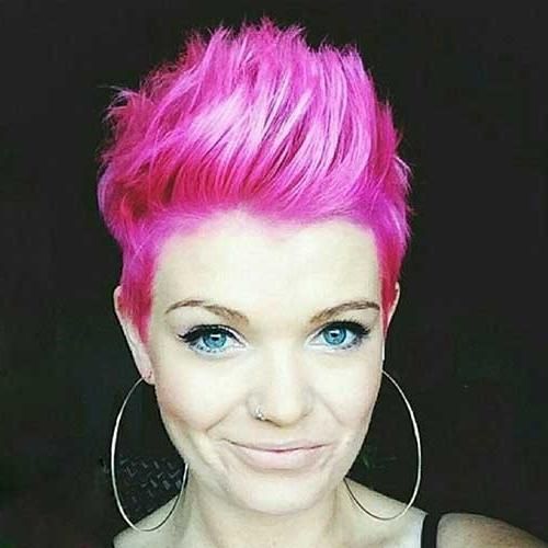 Short Hairstyles & Haircuts 2017 Regarding Most Current Pink Pixie Haircuts (View 1 of 20)