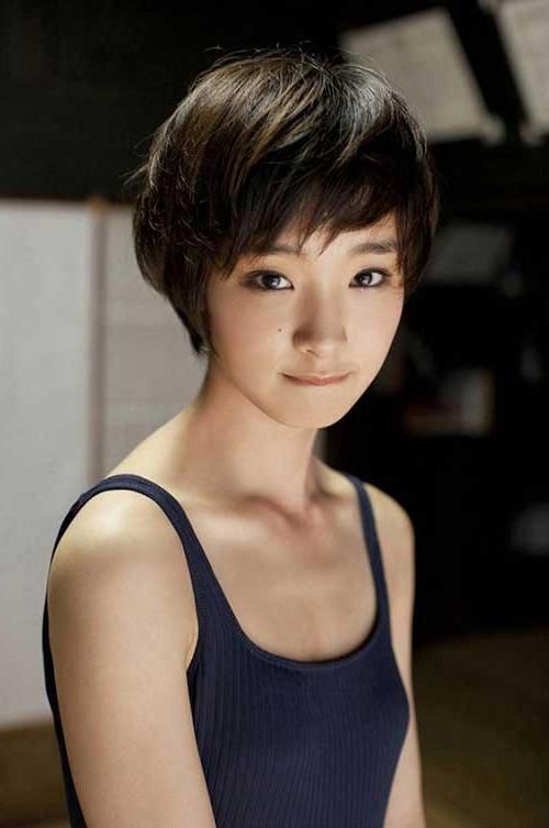 Short Hairstyles & Haircuts 2017 Regarding Most Recent Pixie Haircuts For Asian Round Face (View 9 of 20)