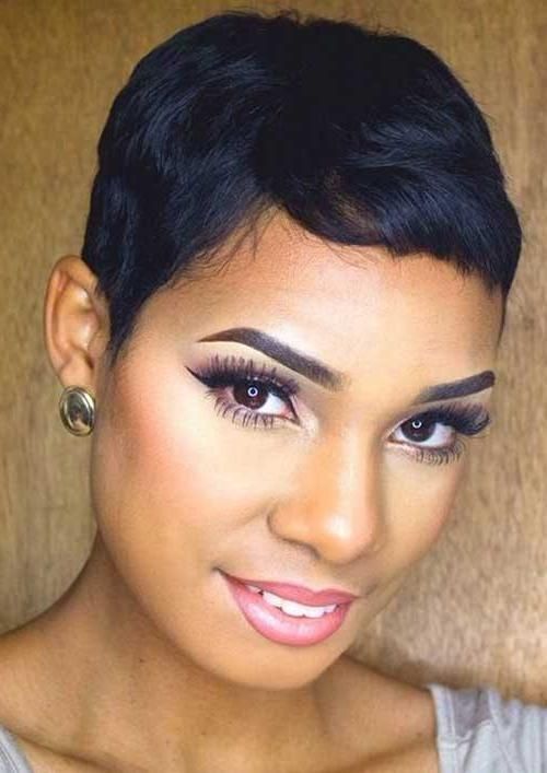 Short Hairstyles & Haircuts Within Widely Used Pixie Haircuts For Black Girl (View 17 of 20)