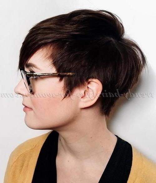 Short Hairstyles With Long Bangs – Asymmetrical Pixie Haircut Within Most Up To Date Asymmetrical Pixie Haircuts (View 5 of 20)