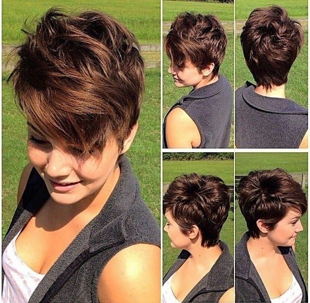 Short Pixie Hairstyle With Bangs – Pretty Designs In Well Known Line Pixie Haircuts (View 13 of 20)